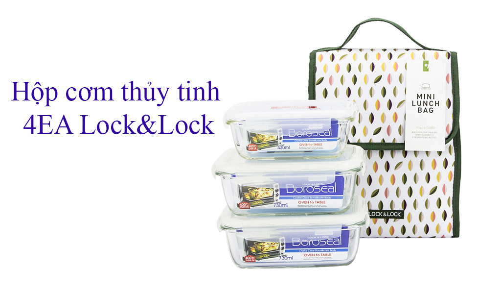 Hộp đựng cơm thủy tinh Lock&Lock, top 5 hộp đựng cơm luôn được tin tưởng và ưa chuộng.