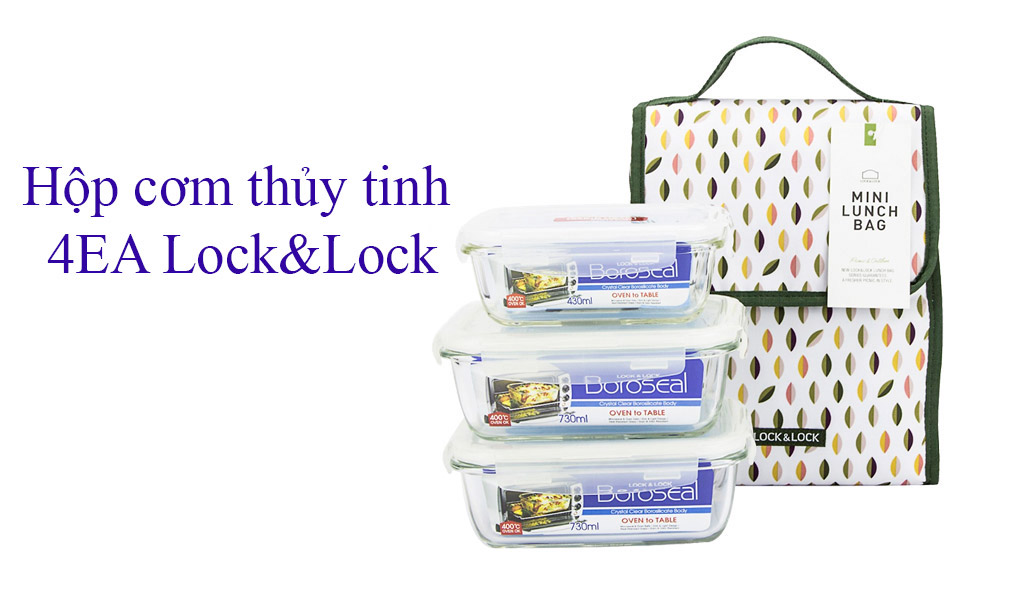 Hộp đựng cơm thủy tinh Lock&Lock, top 5 hộp đựng cơm luôn được tin tưởng và ưa chuộng. 