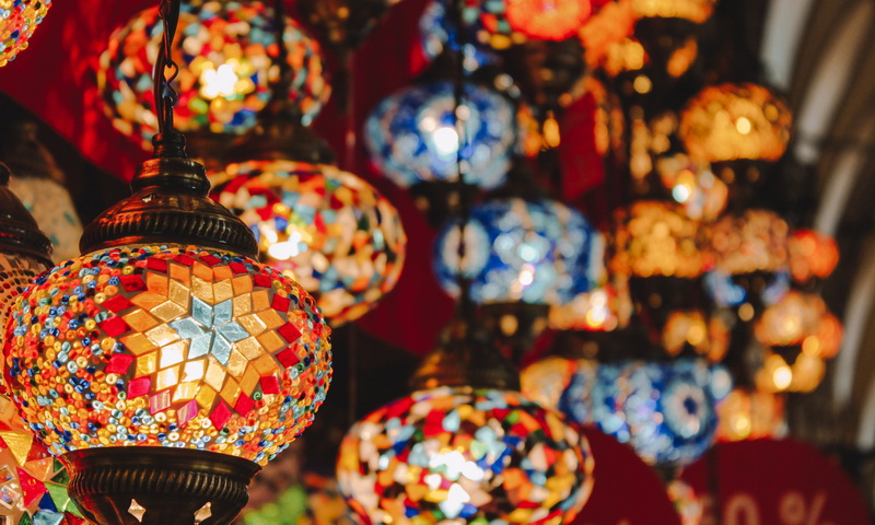 Đèn khảm Ottoman từ Grand Bazaar ở Istanbul