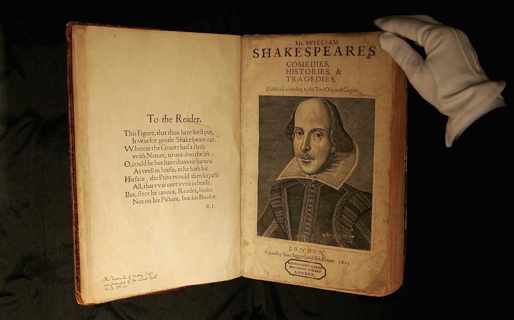  “First Folio” của William Shakespeare  