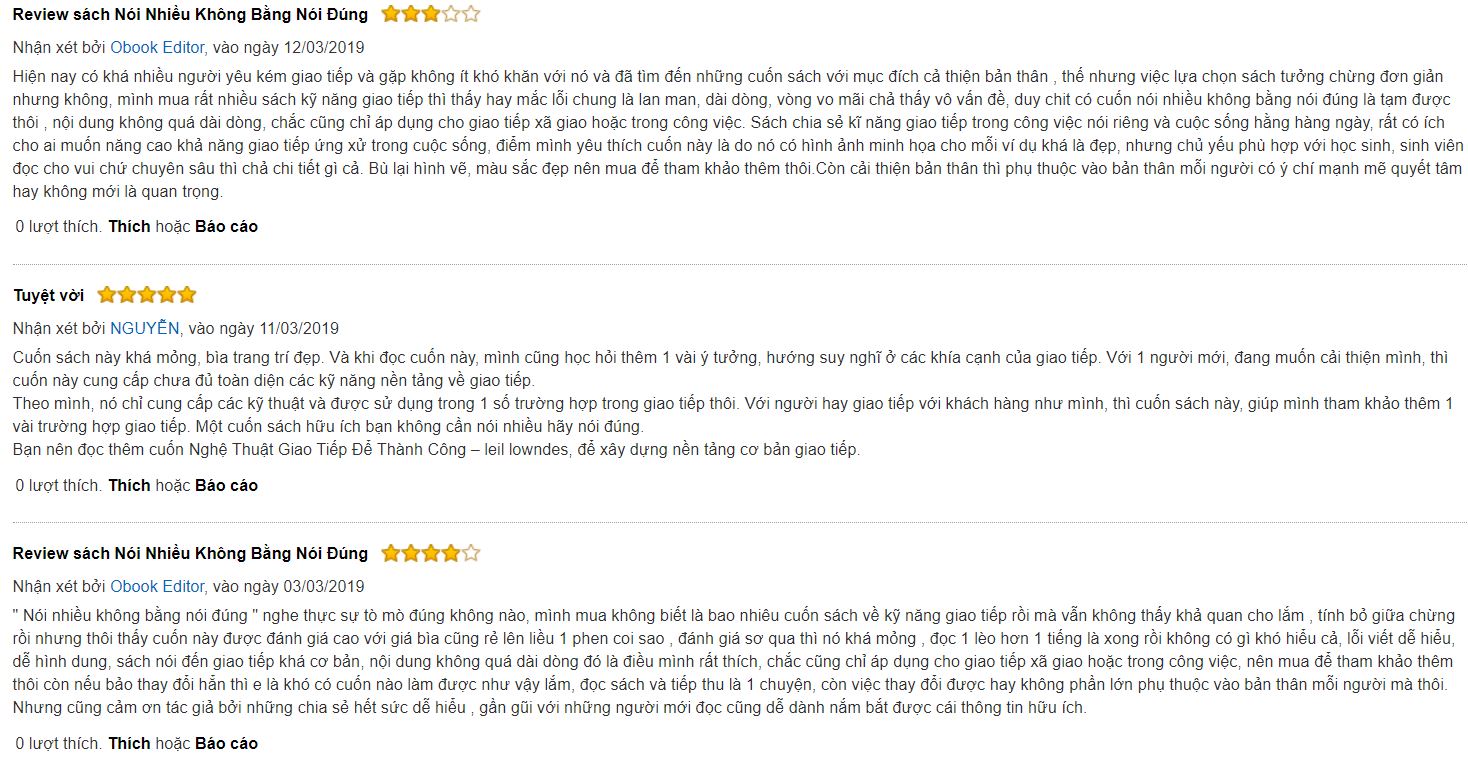 review sách Nói nhiều không bằng nói đúng
