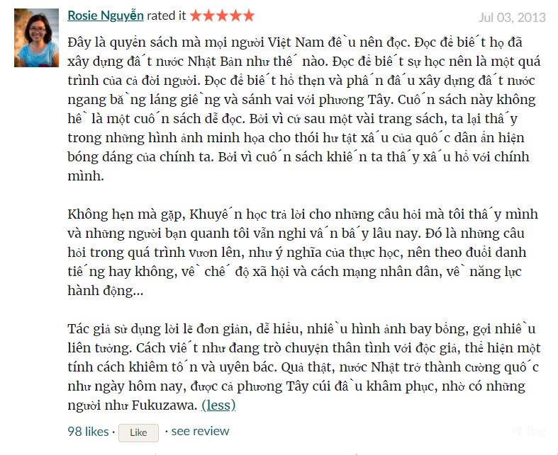 Review của bạn Rose Nguyễn