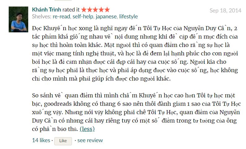 Review của bạn Khánh Trình