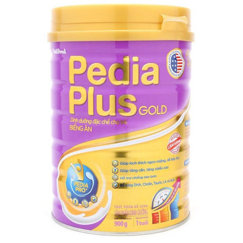 Sữa bột Nutifood Pedia plus Gold 900Gr – DD đặc chế cho trẻ biếng ăn từ 12 tháng tuổi