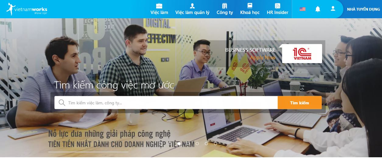 Vietnamworks.com là website tuyển dụng việc làm số 1 tại Việt Nam hiện nay