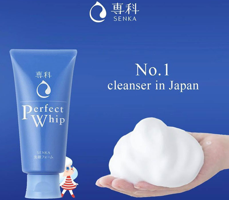 SENKA Perfect Whip là loại sữa rửa mặt tạo bọt có chứa nhiều tinh chất Sericin giúp kết thành một màng bảo vệ tối ưu cho da, phát huy một cách hiệu quả nhất về tác dụng dưỡng ẩm, giúp giữ kết cấu da mềm mịn.