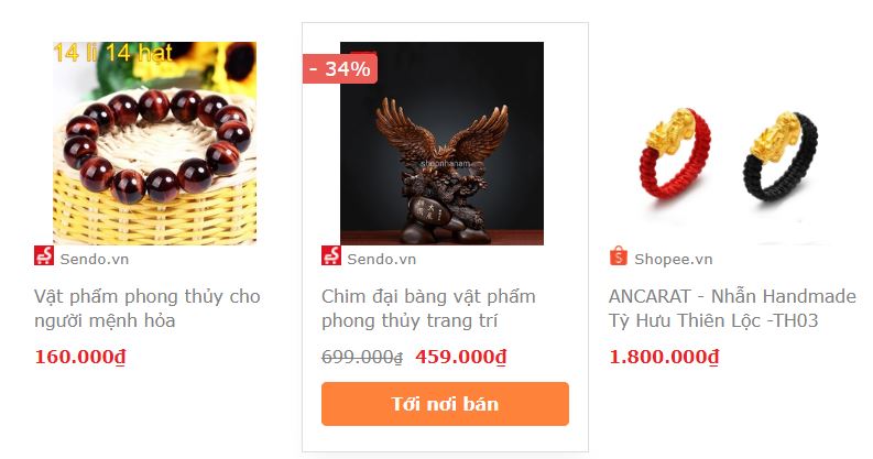 Ví dụ nhúng sản phẩm động trong bài viết với Content Egg