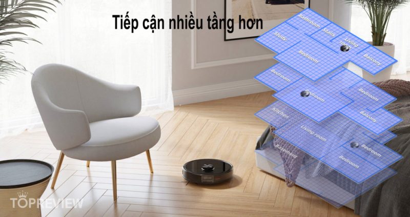 Robot hút bụi Roborock S6 MaxV đỉnh cao công nghệ đến từ Xiaomi