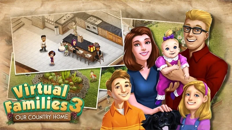 Virtual Families 3 (Gia đình ảo) - Game cho cặp đôi trên điện thoại muốn xây dựng gia đình