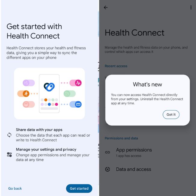 Health Connect đã có sẵn như một ứng dụng độc lập trên Play Store