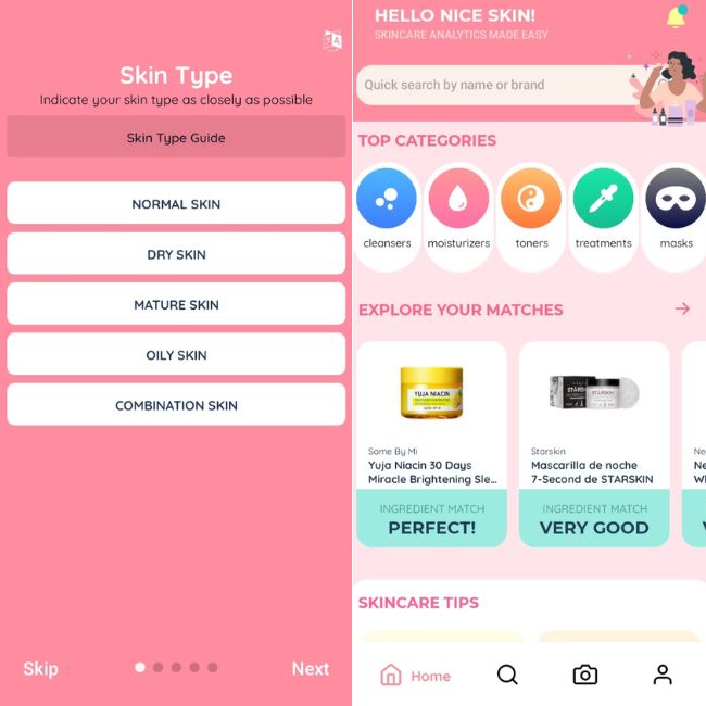 Skin Bliss là một ứng dụng tuyệt vời giúp bạn hiểu rõ nhu cầu của da.